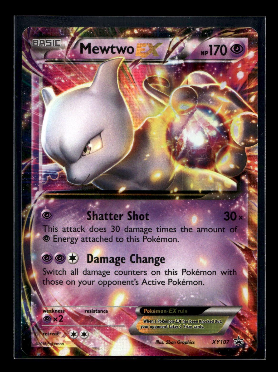 Mewtwo-EX XY107 - XY Black Star Promos - Promo