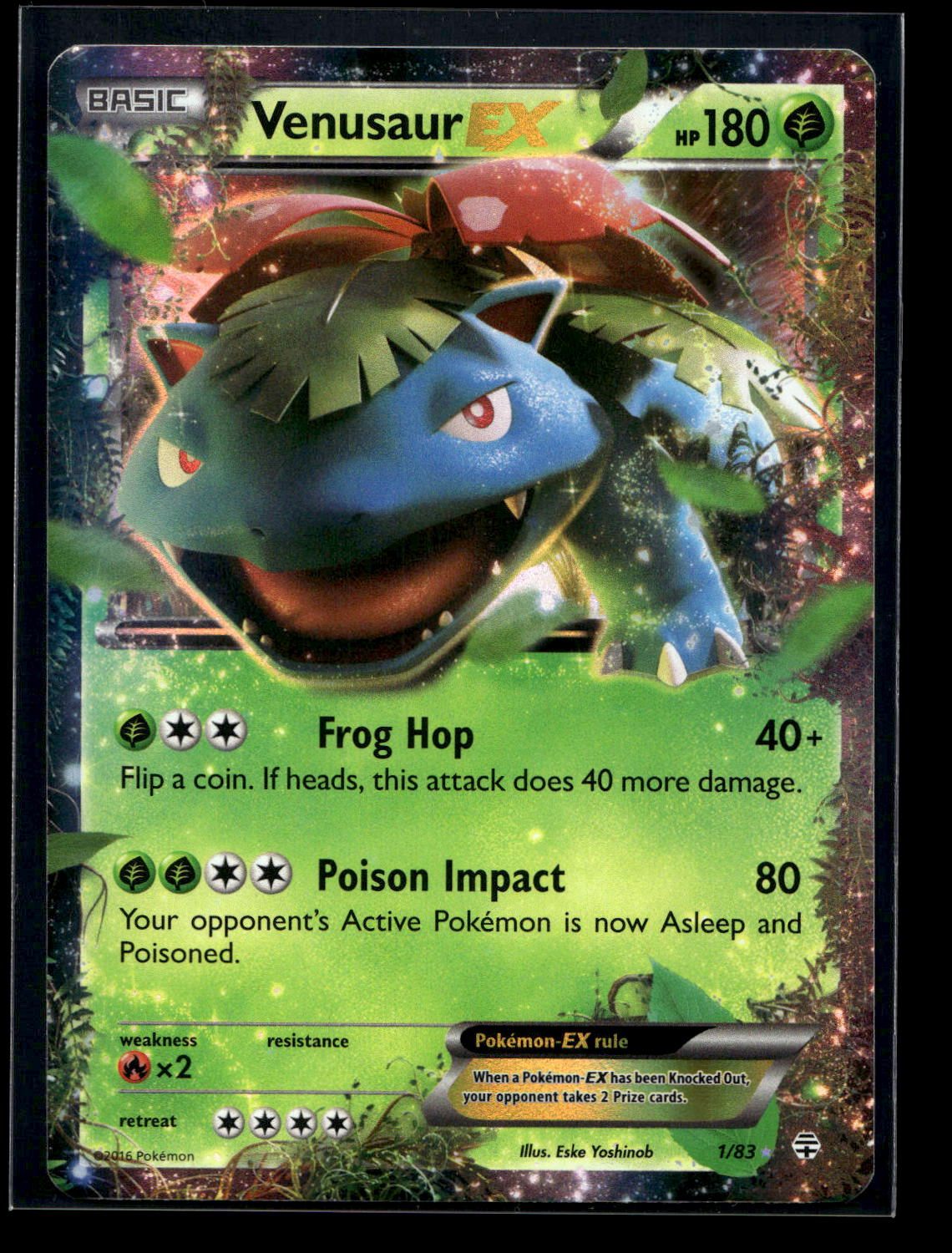 Venusaur-EX 1/83 - Generations - Rare Holo EX