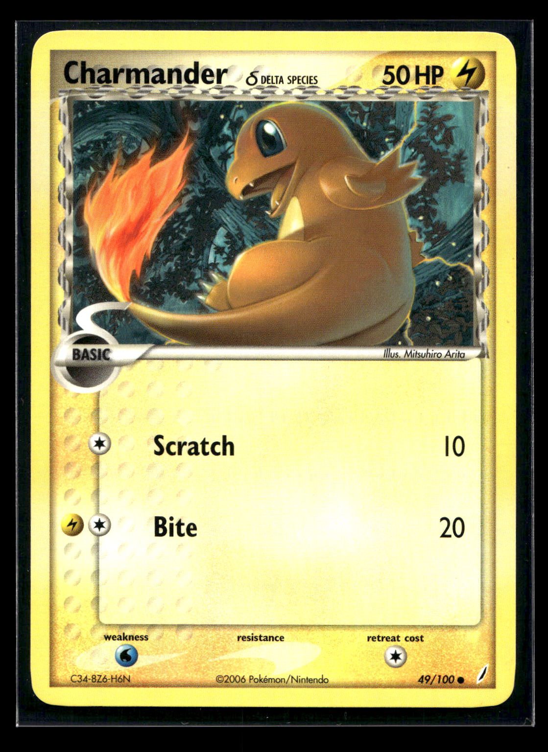 Charmander δ 49/100 - Crystal Guardians - Common