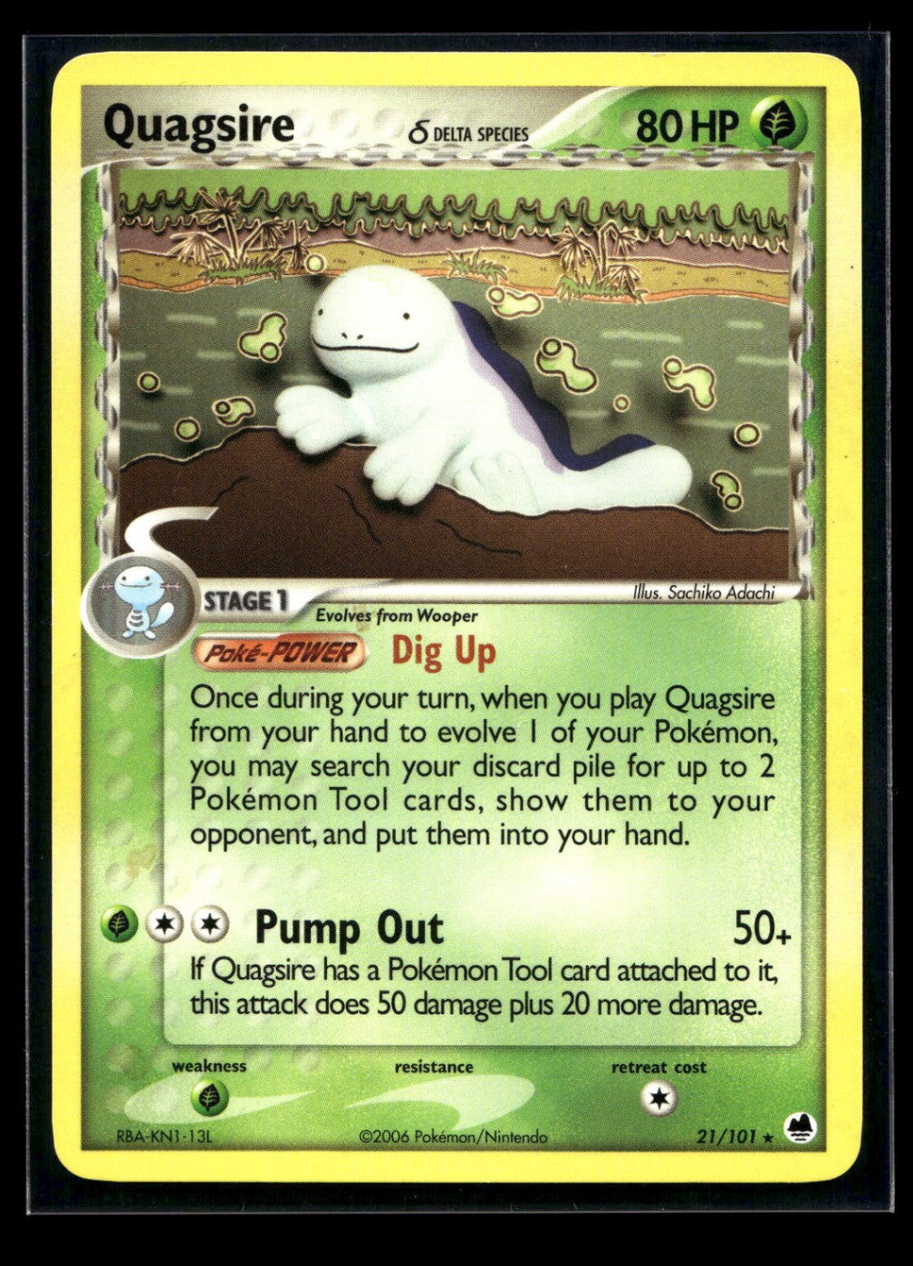 Quagsire δ 21/101 - Dragon Frontiers - Rare