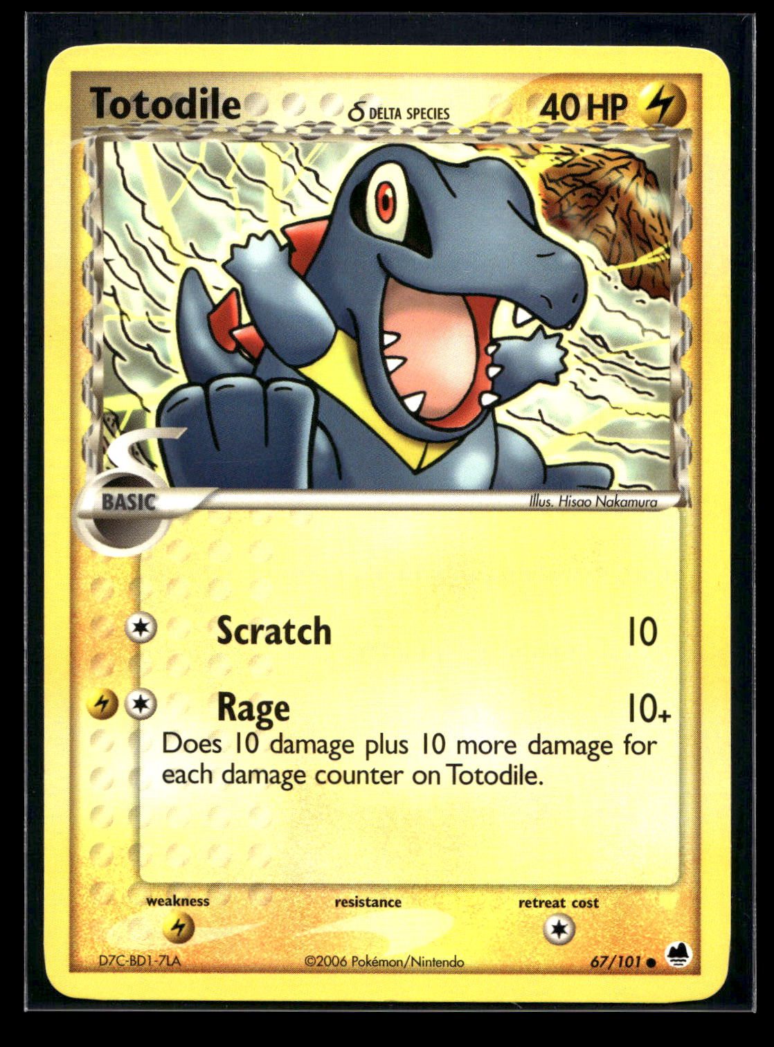 Totodile δ 67/101 - Dragon Frontiers - Common