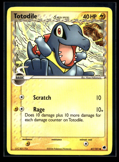 Totodile δ 67/101 - Dragon Frontiers - Common