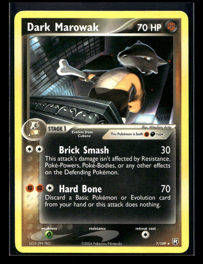 Dark Marowak 7/109 - Team Rocket Returns - Rare Holo