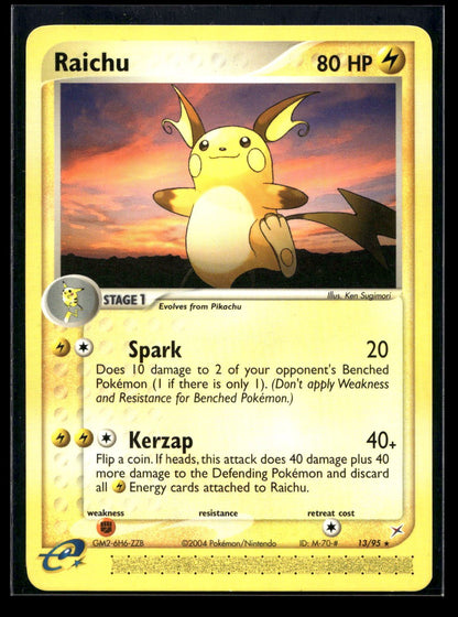 Raichu 13/95 - Team Magma vs Team Aqua - Rare