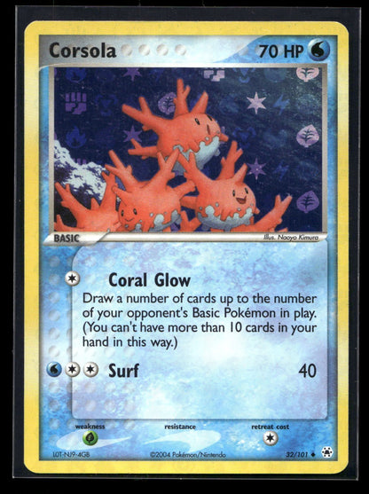 Corsola 32/101 Reverse Holo - Hidden Legends - Uncommon