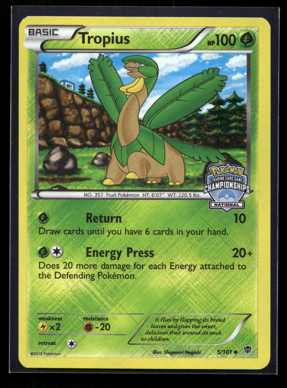 Tropius - National Championship 5/101 - Plasma Blast - Uncommon