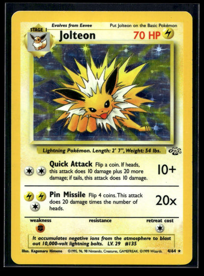 Jolteon 4/64 - Jungle - Rare Holo