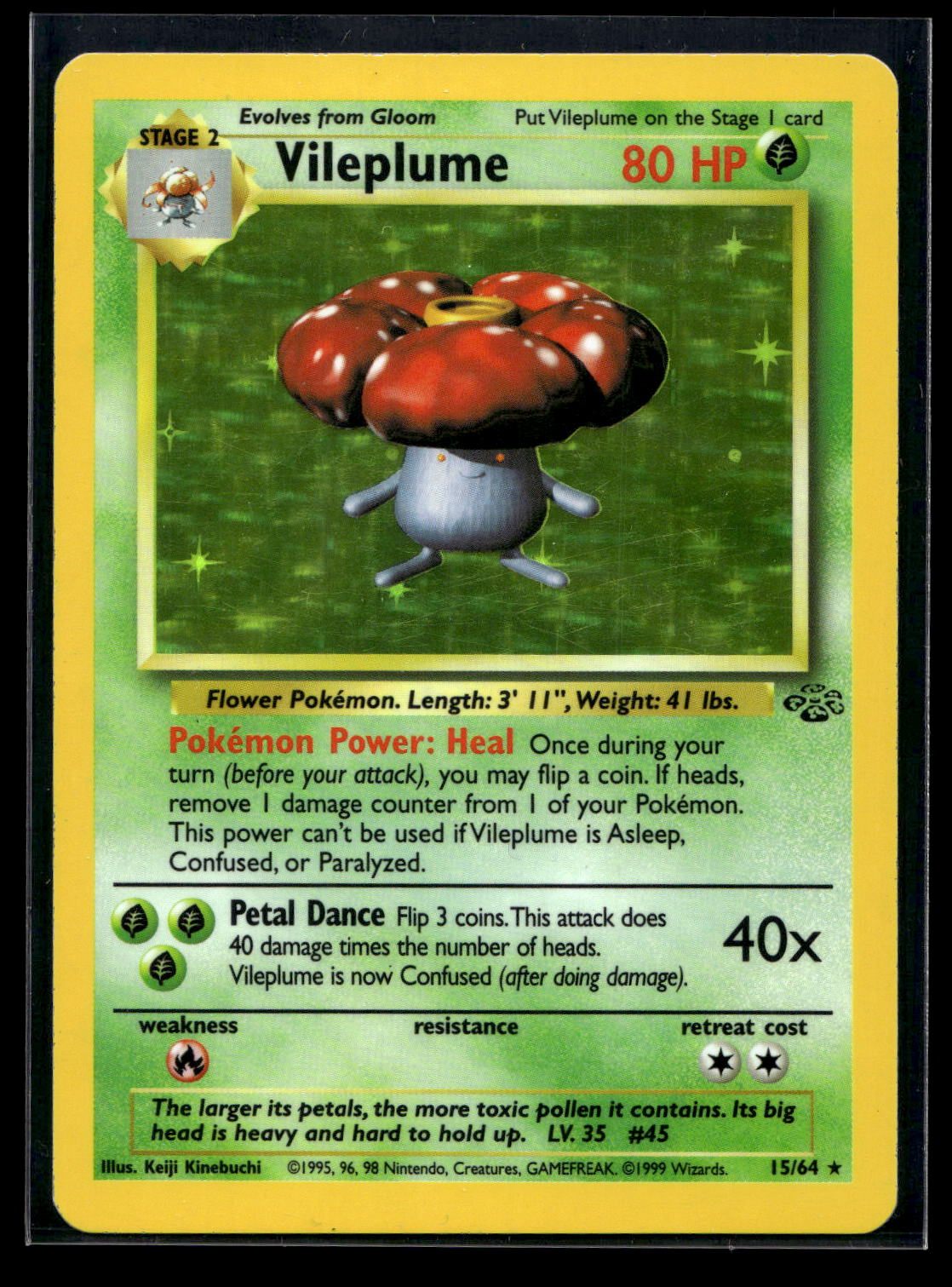Vileplume 15/64 - Jungle - Rare Holo