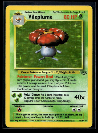 Vileplume 15/64 - Jungle - Rare Holo