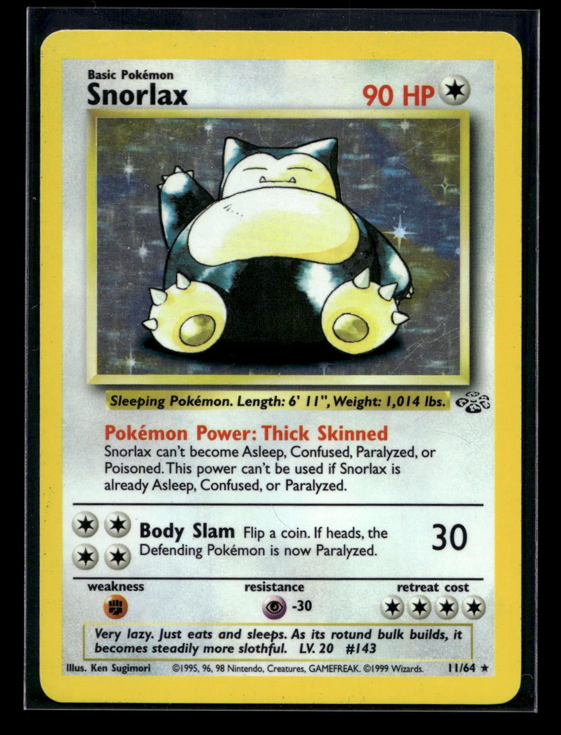Snorlax 11/64 - Jungle - Rare Holo