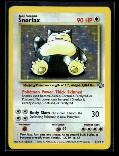 Snorlax 11/64 - Jungle - Rare Holo