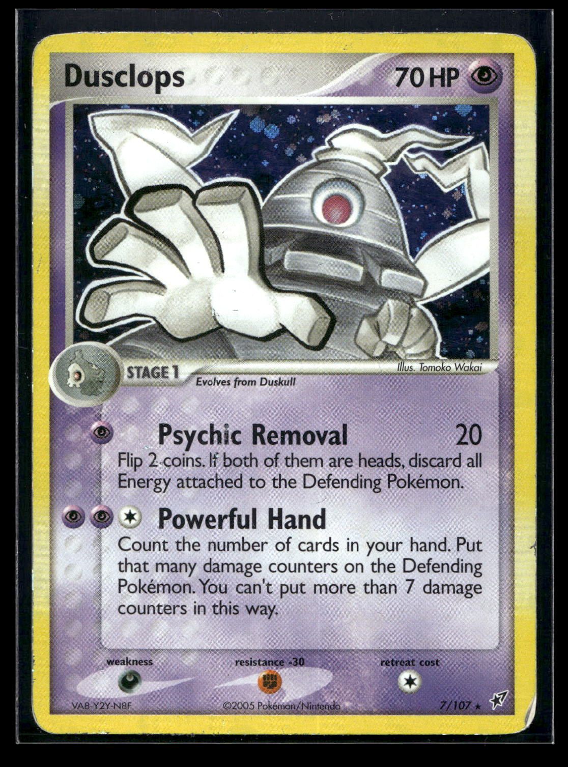 Dusclops 7/107 - Deoxys - Rare Holo