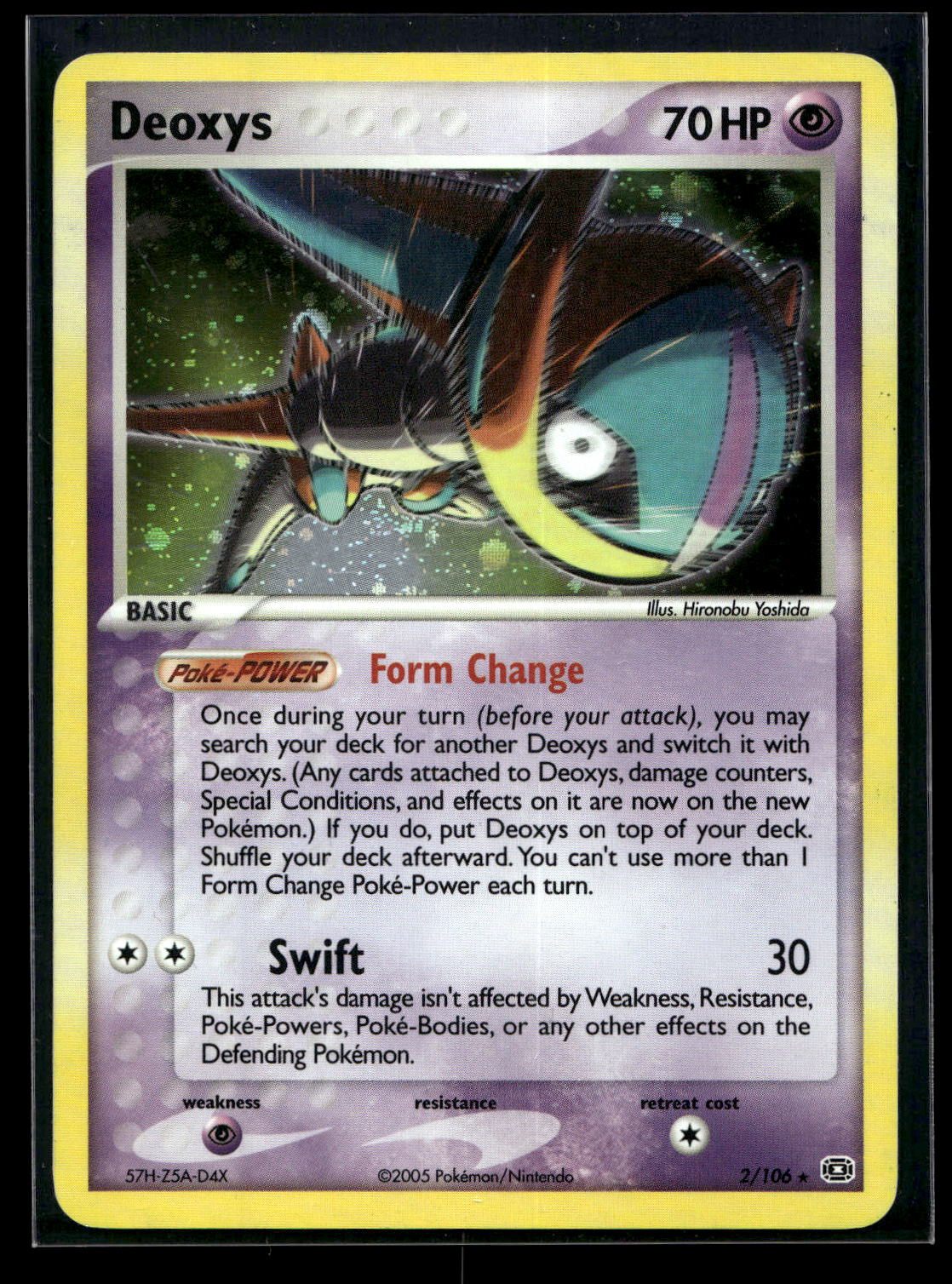 Deoxys 2/106 - Emerald - Rare Holo