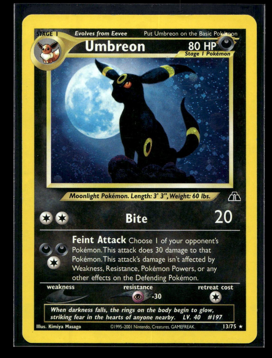 Umbreon 13/75 - Neo Discovery - Rare Holo