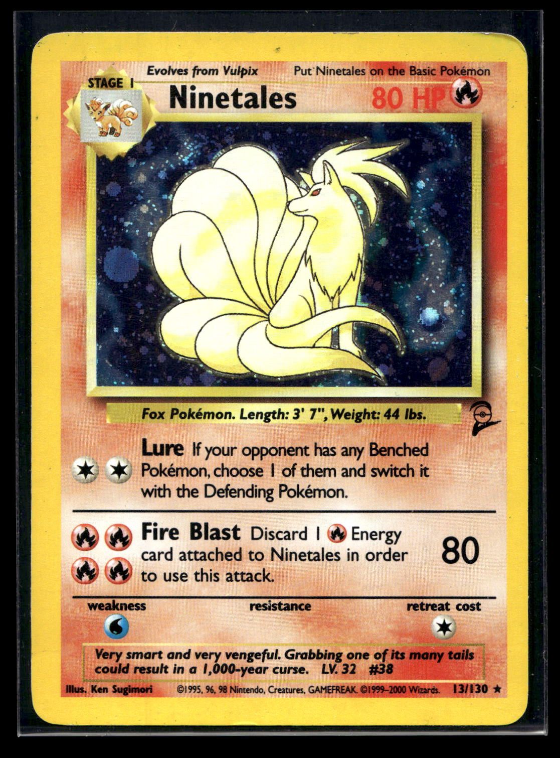 Ninetales 13/130 - Base Set 2 - Rare Holo