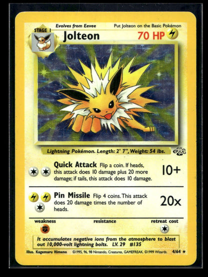Jolteon 4/64 - Jungle - Rare Holo