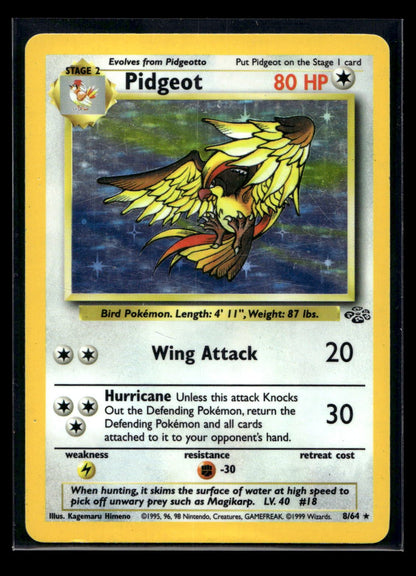 Pidgeot 8/64 - Jungle - Rare Holo