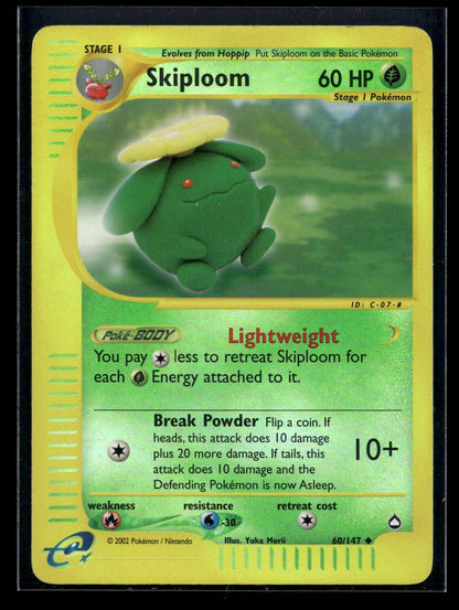 Skiploom 60/147 Reverse Holo - Aquapolis - Uncommon