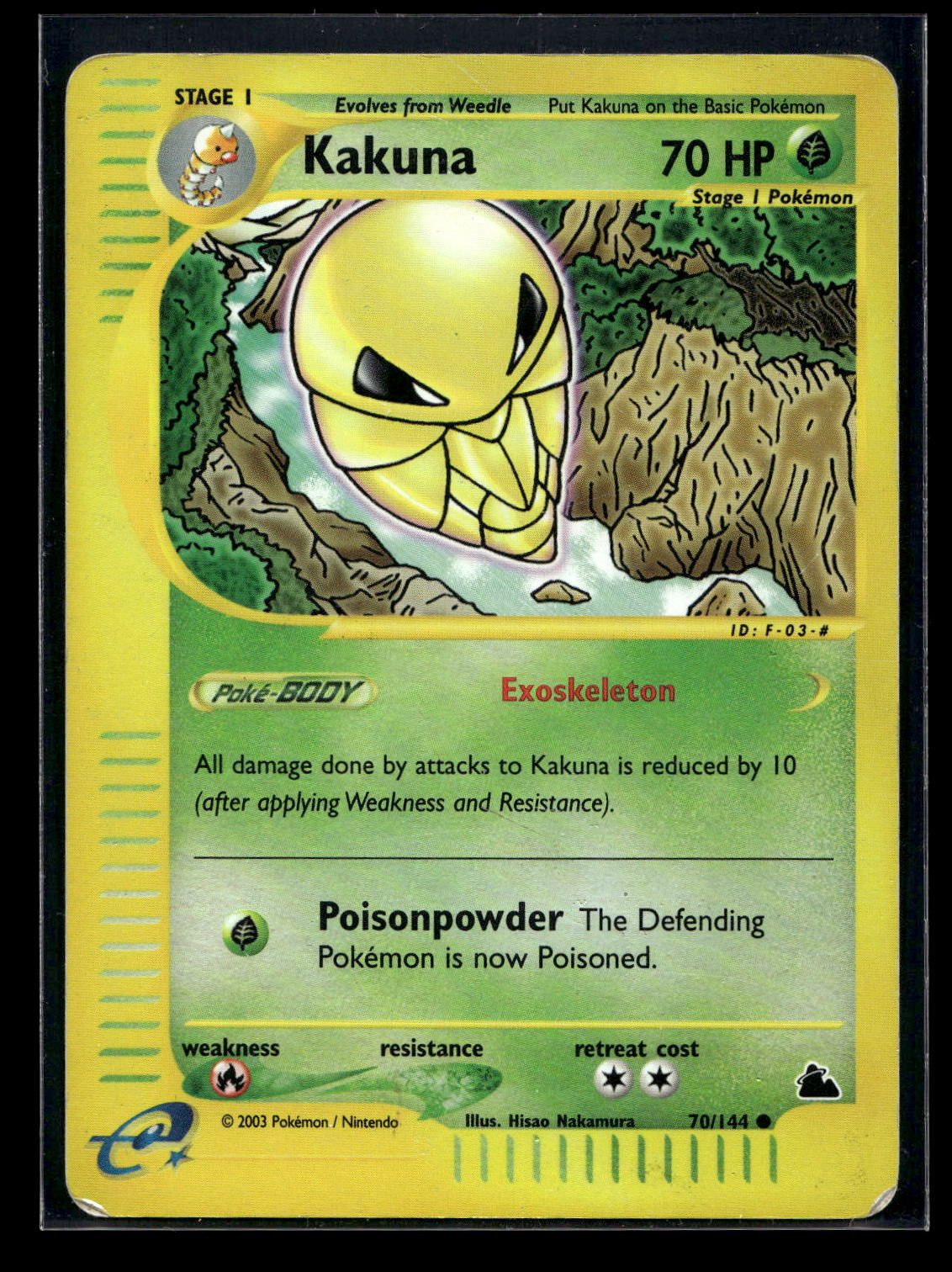 Kakuna 70/144 Reverse Holo - Skyridge - Common