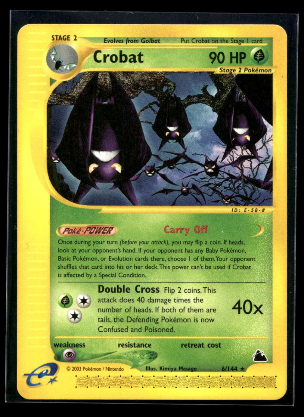 Crobat 6/144 - Skyridge - Rare