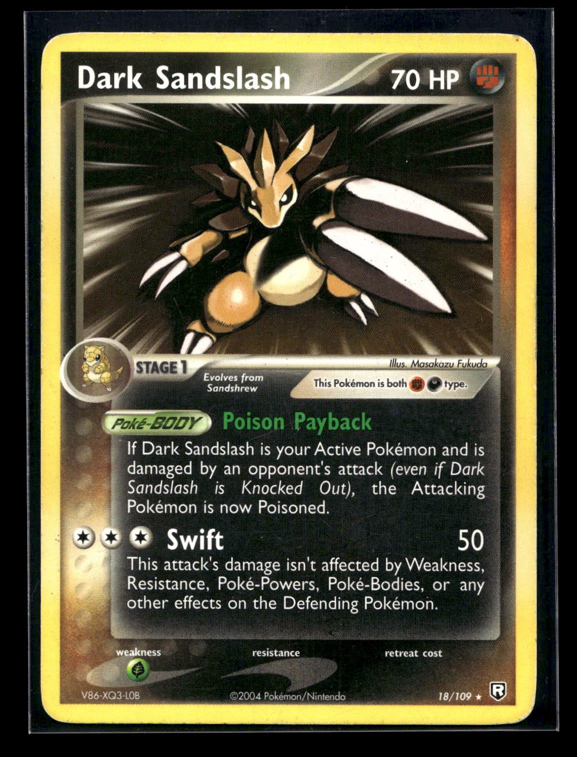 Dark Sandslash 18/109 - Team Rocket Returns - Rare
