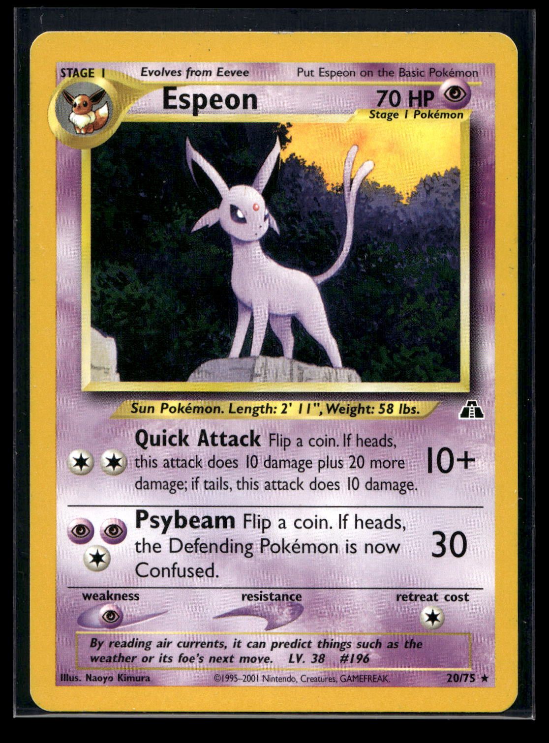 Espeon 20/75 - Neo Discovery - Rare