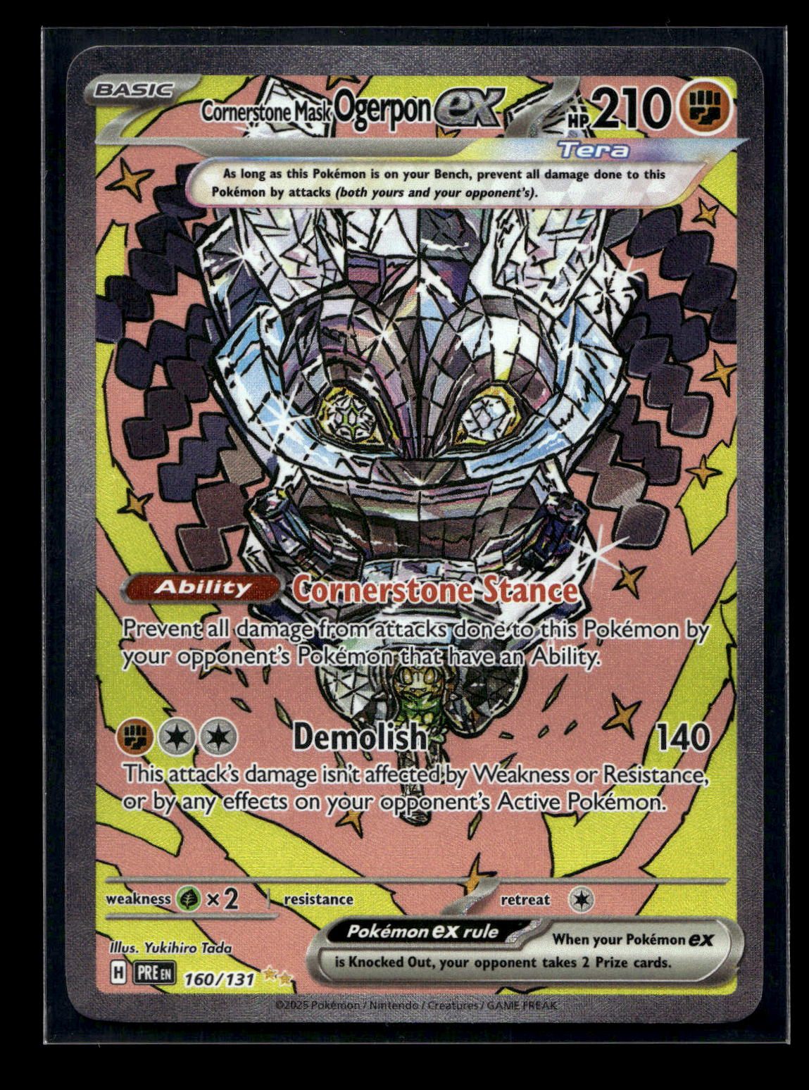Cornerstone Mask Ogerpon ex 160/131 - Prismatic Evolutions - Special Illustration Rare
