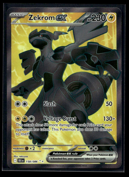 Zekrom ex 158/086 - Black Bolt - Ultra Rare