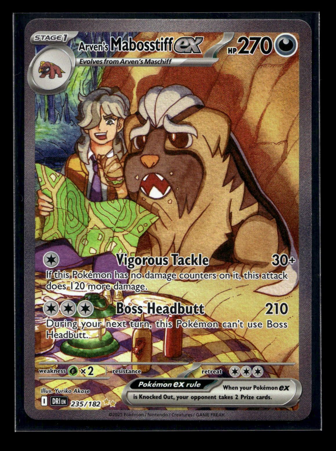 Arven's Mabosstiff ex 235/182 - Destined Rivals - Special Illustration Rare