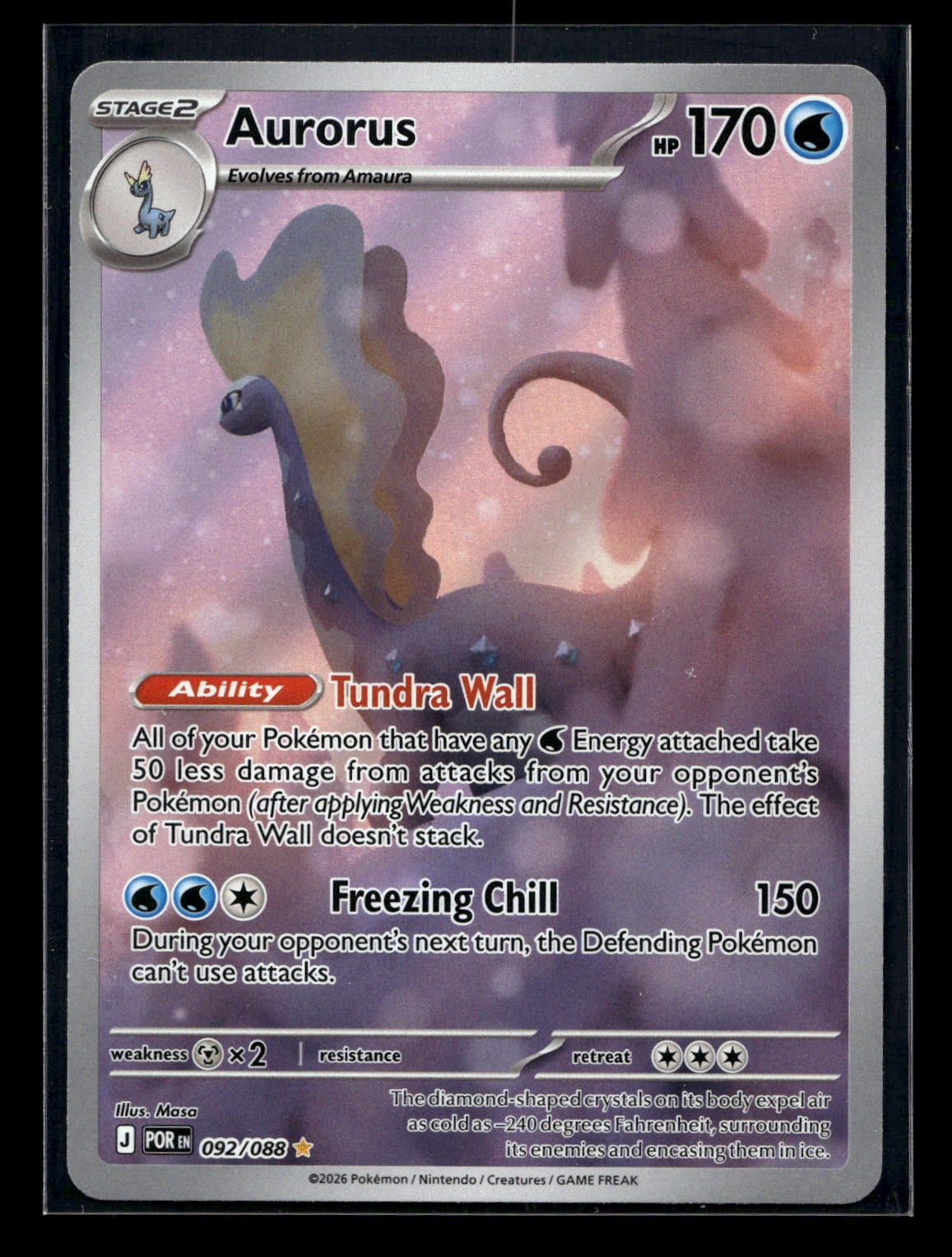 Aurorus 092/088 - Perfect Order - Illustration Rare