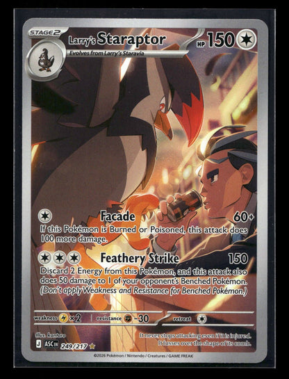Larry's Staraptor 249/217 - Ascended Heroes - Illustration Rare