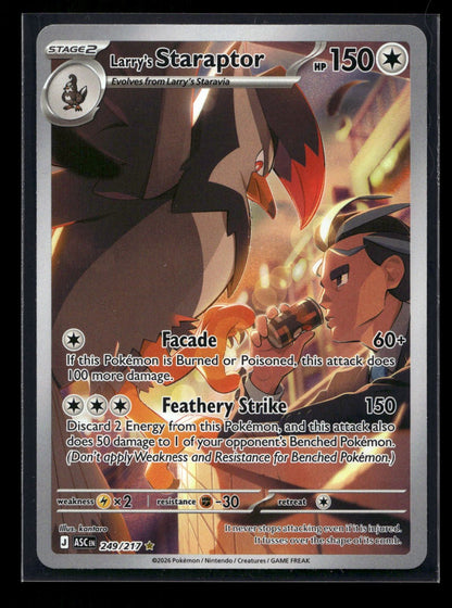 Larry's Staraptor 249/217 - Ascended Heroes - Illustration Rare