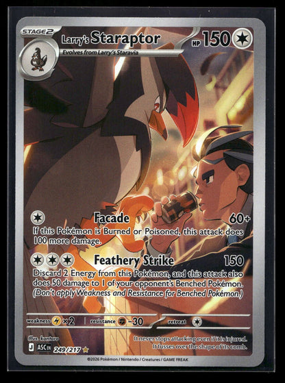 Larry's Staraptor 249/217 - Ascended Heroes - Illustration Rare