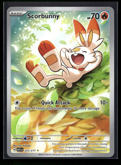Scorbunny 225/217 - Ascended Heroes - Illustration Rare