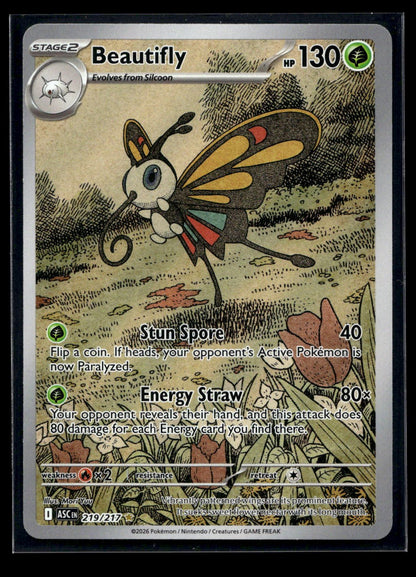 Beautifly 219/217 - Ascended Heroes - Illustration Rare
