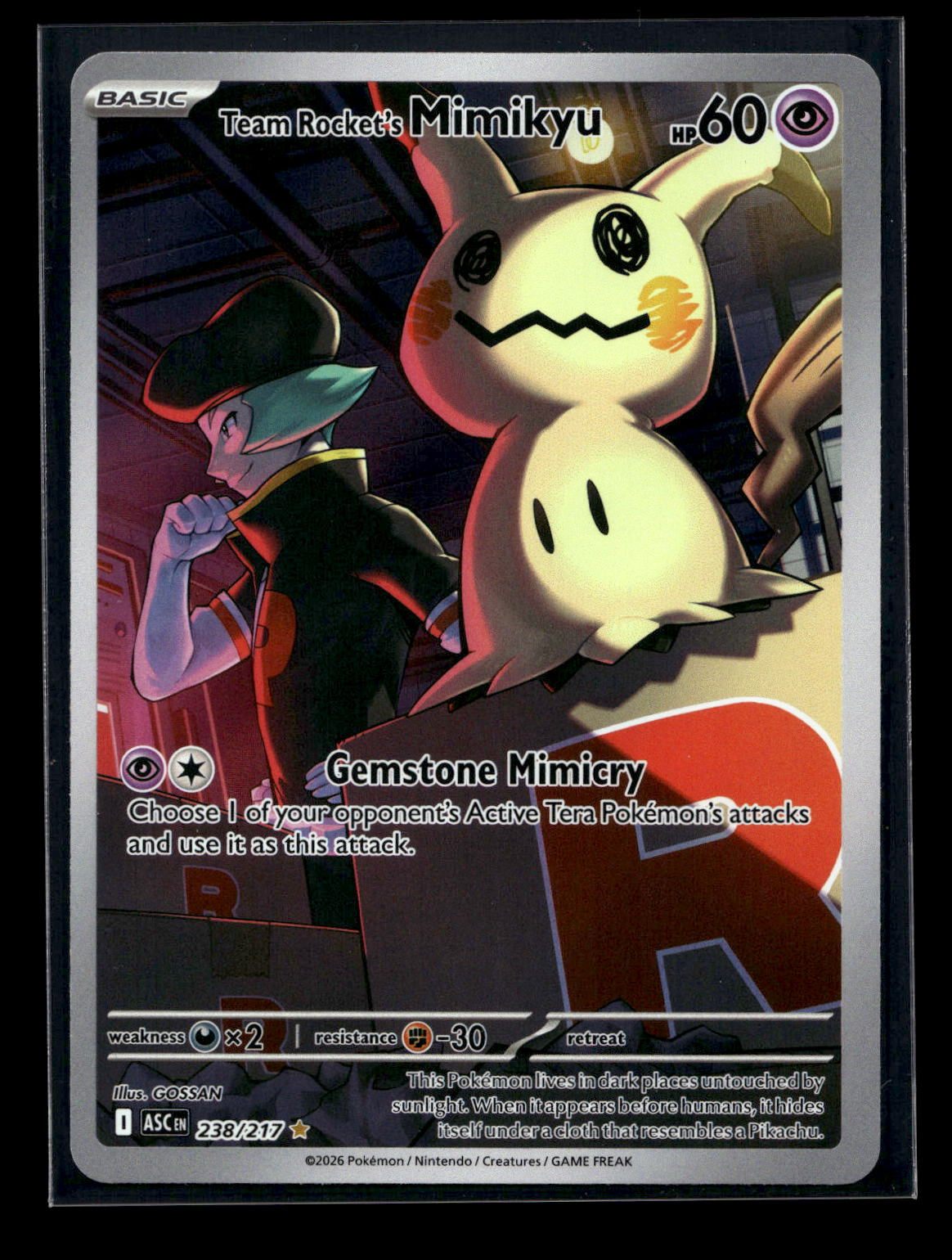 Team Rocket's Mimikyu 238/217 - Ascended Heroes - Illustration Rare