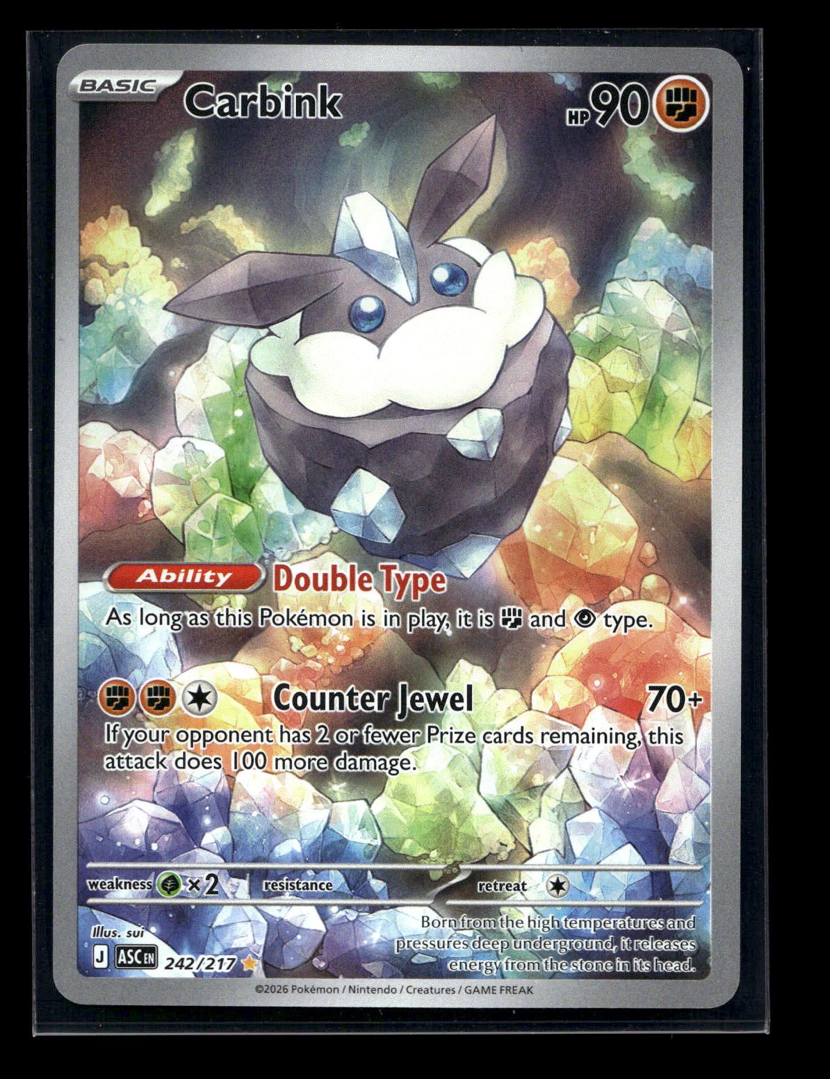 Carbink 242/217 - Ascended Heroes - Illustration Rare