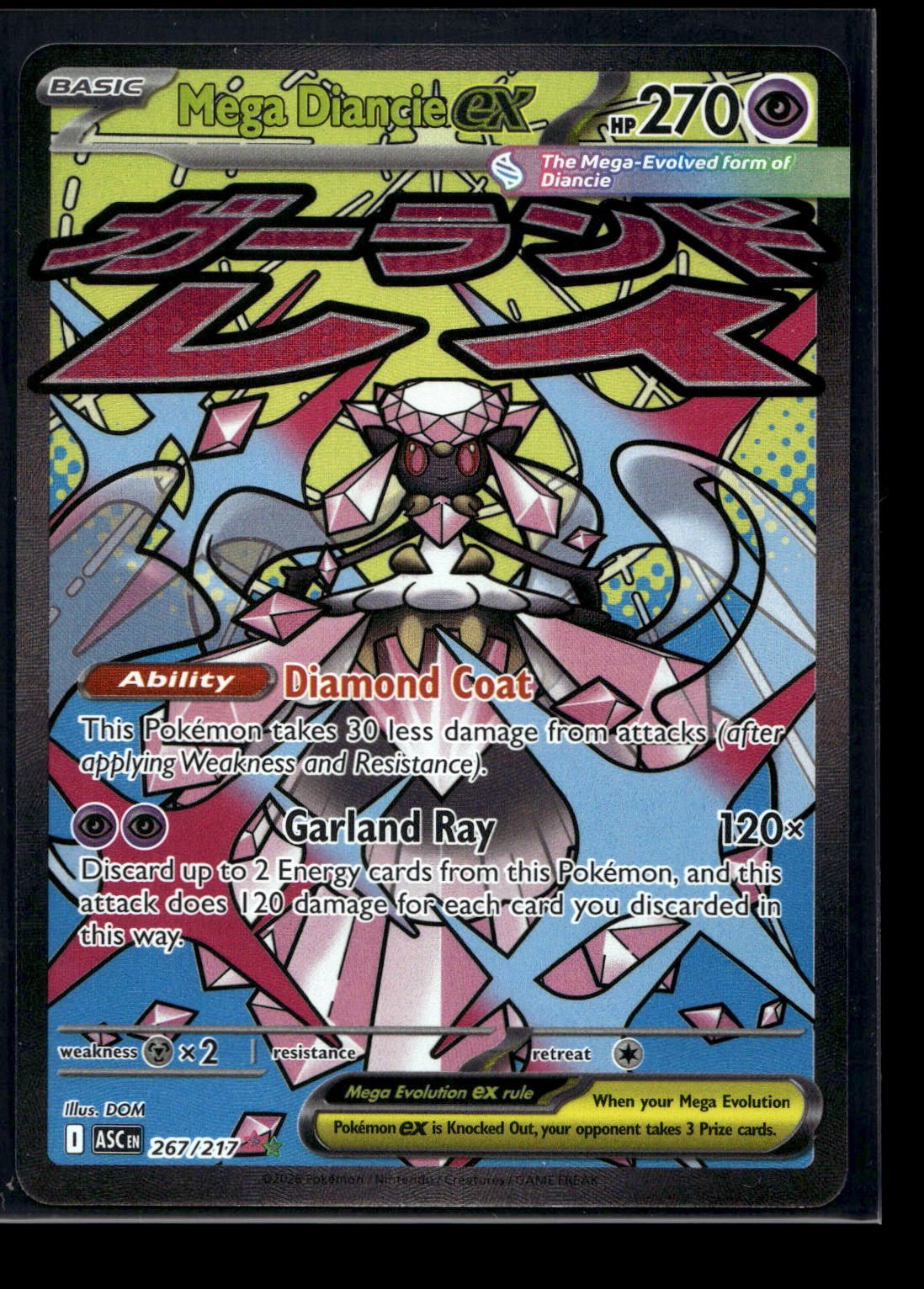 Mega Diancie ex 267/217 - Ascended Heroes - Mega Attack Rare