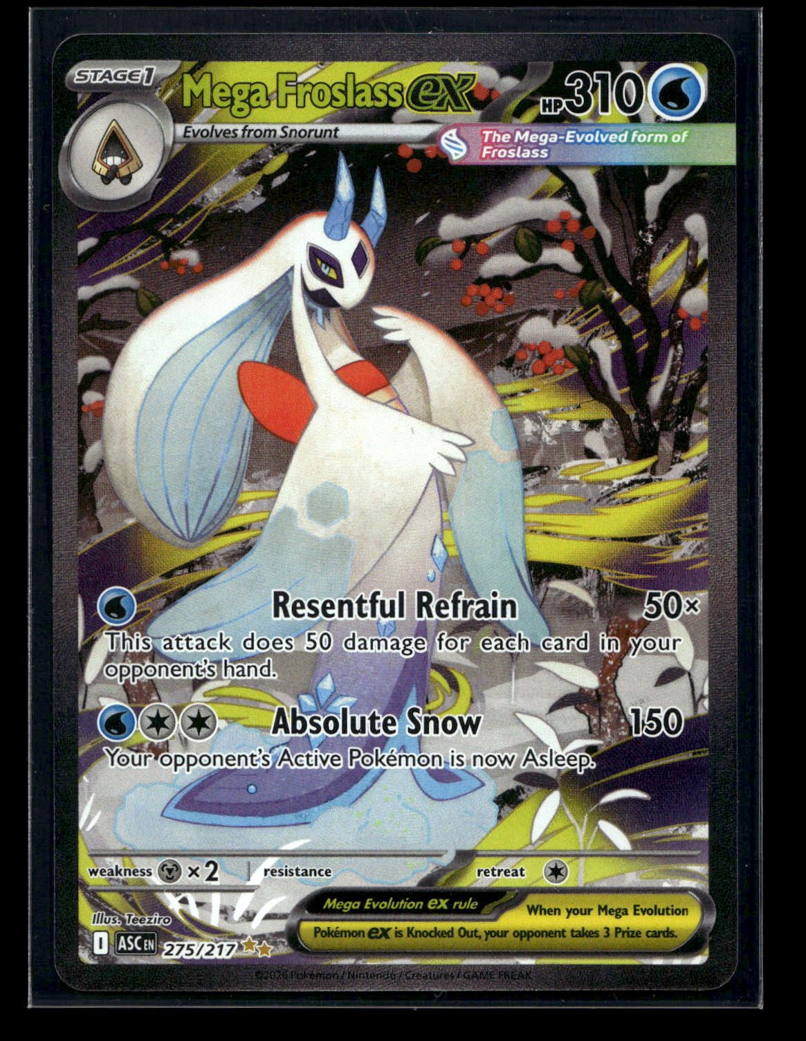Mega Froslass ex 275/217 - Ascended Heroes - Special Illustration Rare