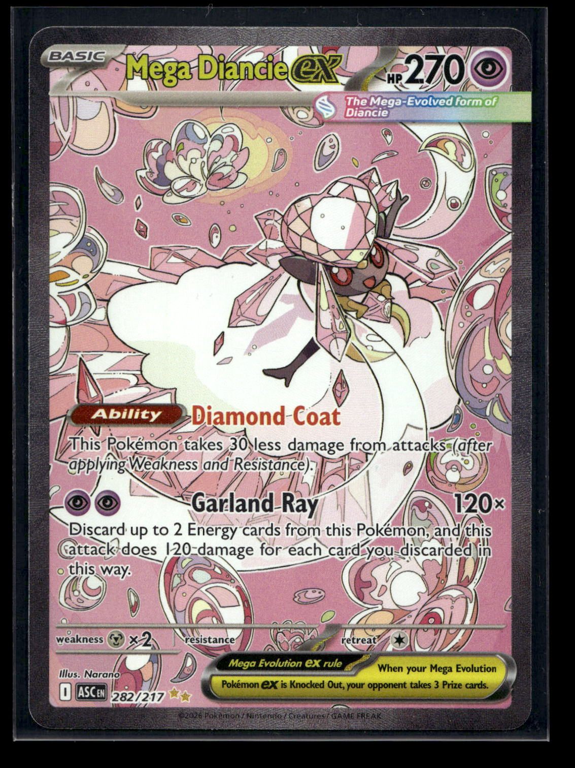 Mega Diancie ex 282/217 - Ascended Heroes - Special Illustration Rare