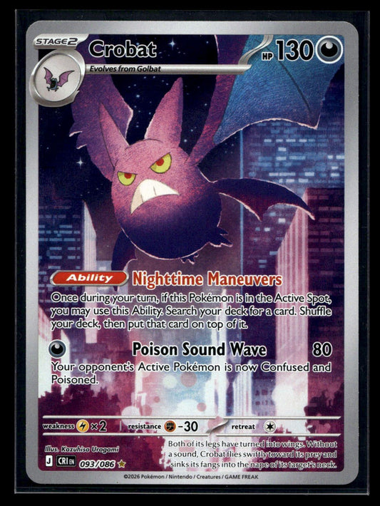 Crobat 093/086 - Chaos Rising - Illustration Rare