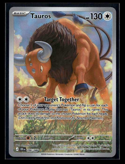 Tauros 096/086 - Chaos Rising - Illustration Rare