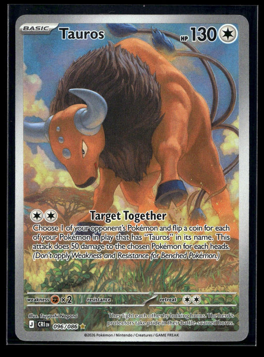 Tauros 096/086 - Chaos Rising - Illustration Rare
