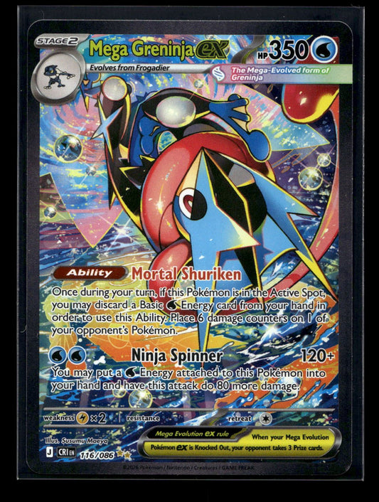 Mega Greninja ex 116/086 - Chaos Rising - Special Illustration Rare