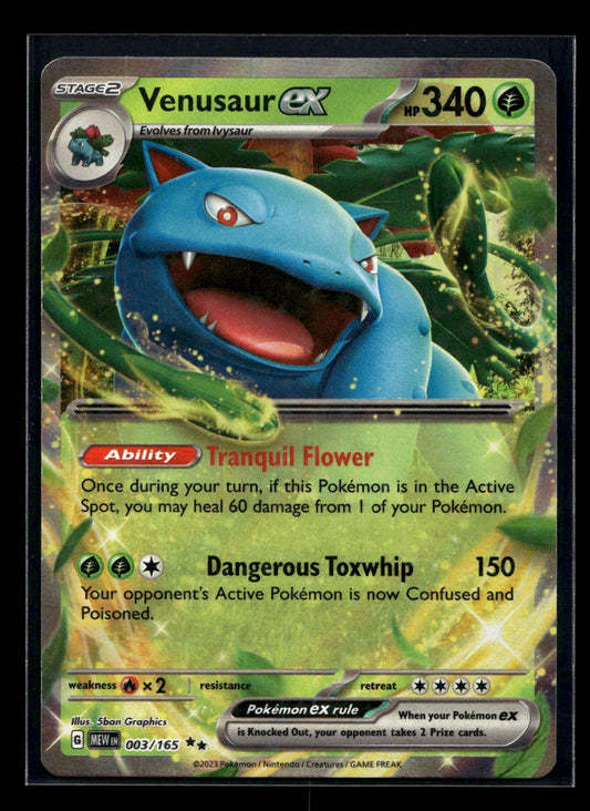 Venusaur ex 003/165 - 151 - Double Rare