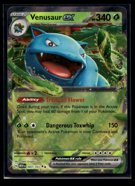 Venusaur ex 003/165 - 151 - Double Rare