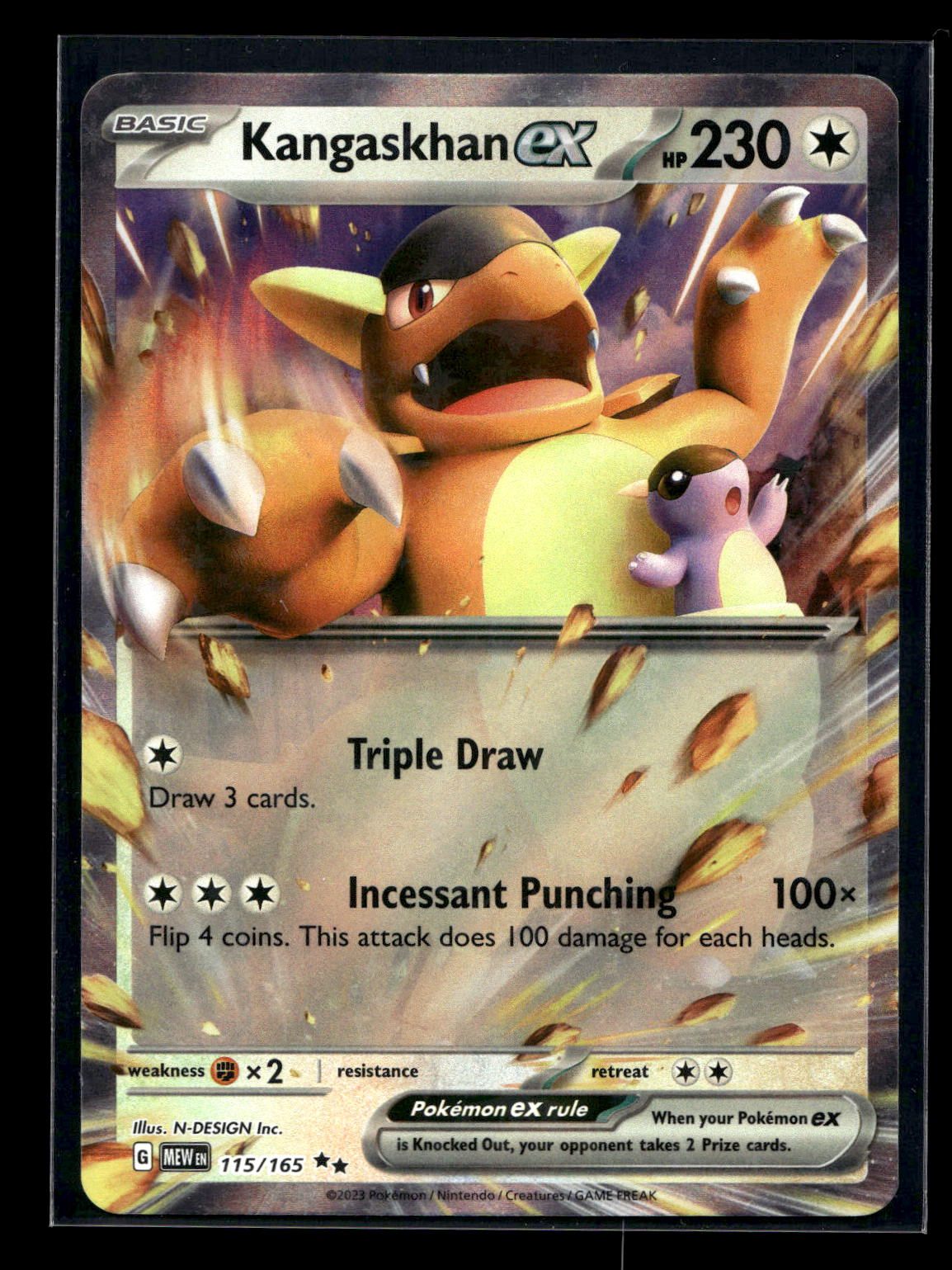 Kangaskhan ex 115/165 - 151 - Double Rare