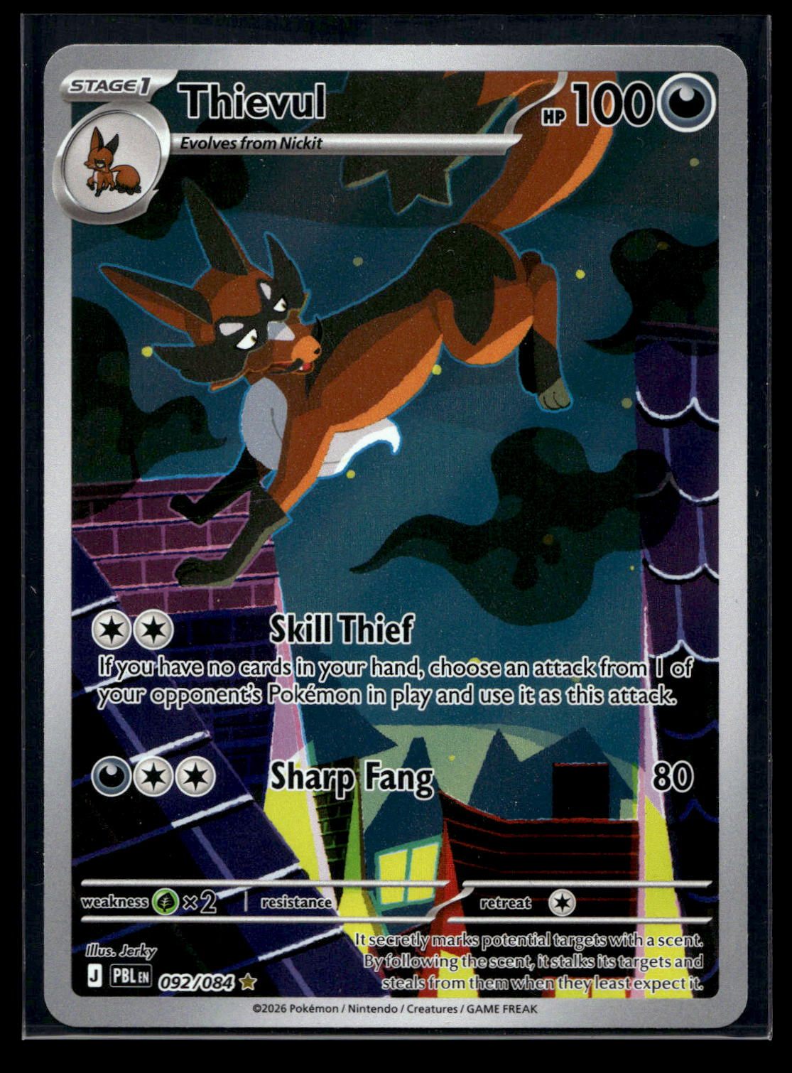 Thievul 092/084 - Pitch Black - Illustration Rare