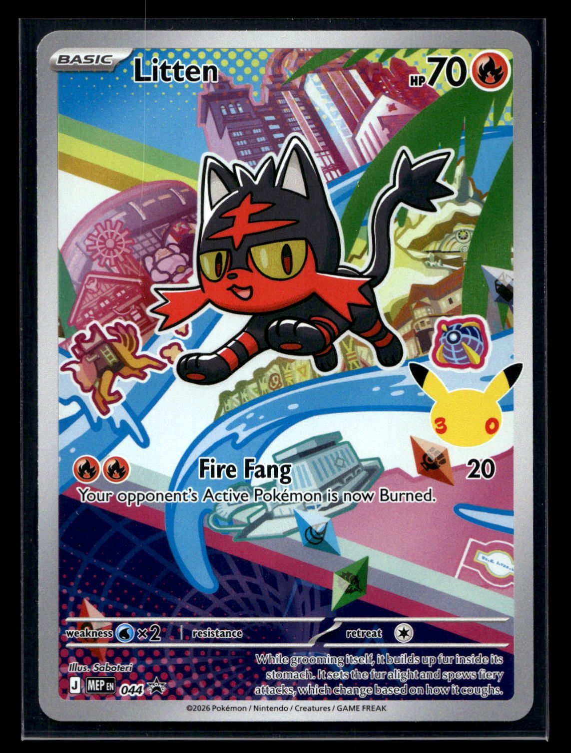 Litten 044 - Mega Evolution Black Star Promos - Promo