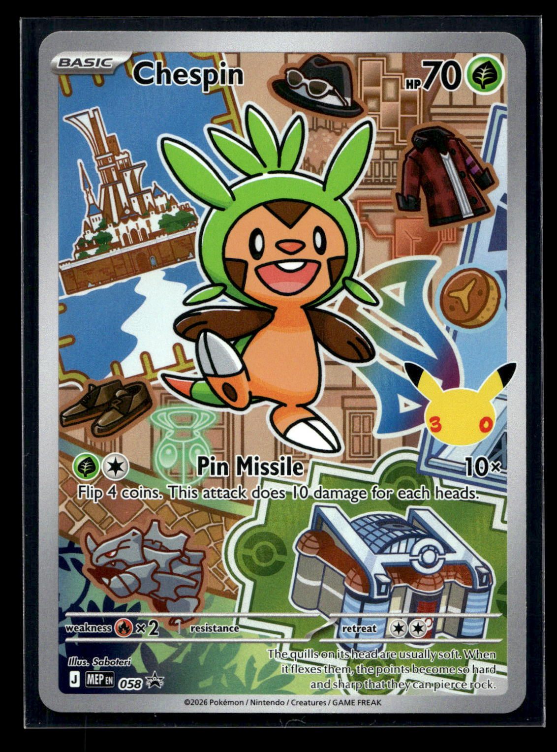 Chespin 058 - Mega Evolution Black Star Promos - Promo